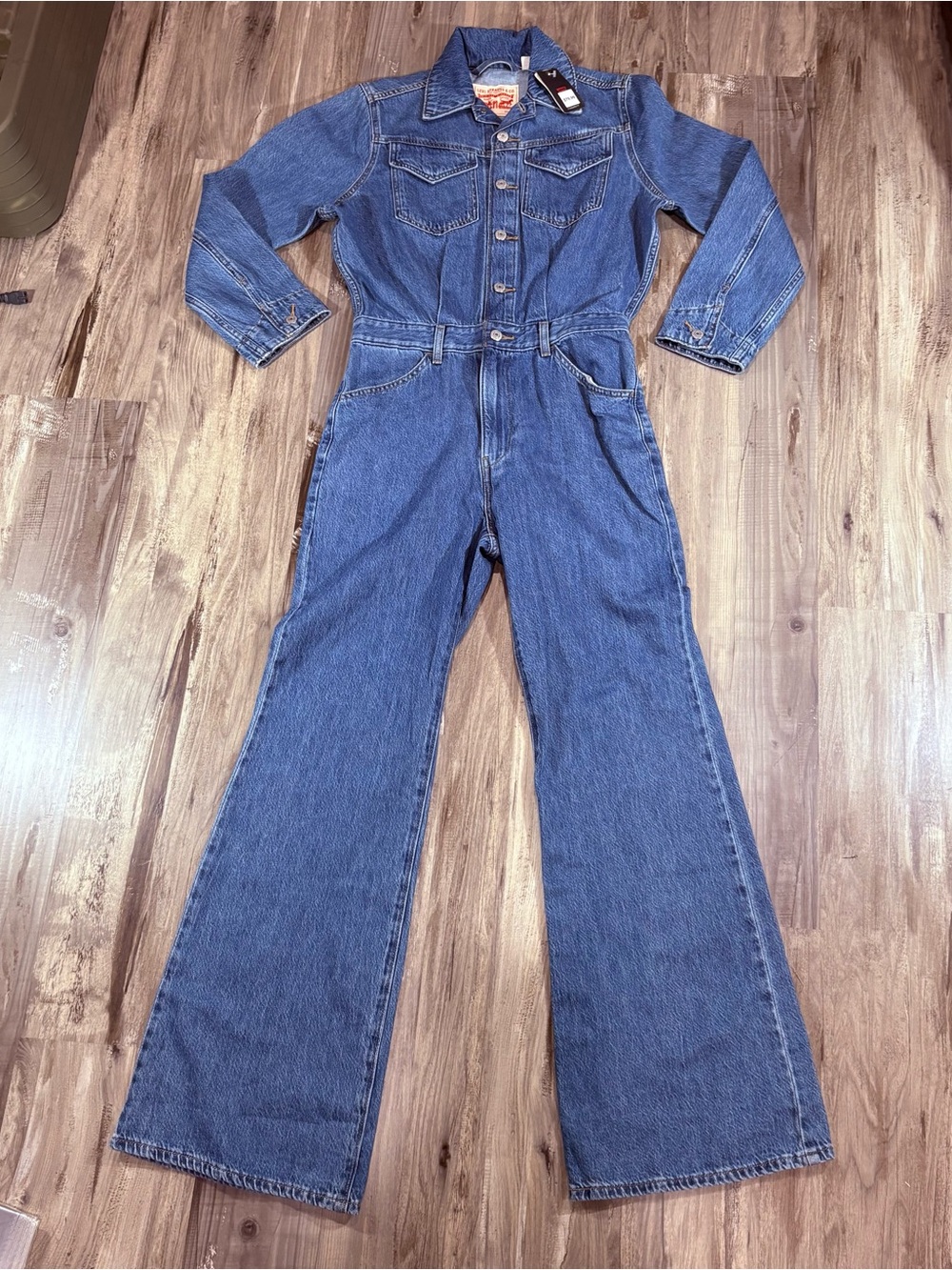 Levi’s Women’s Western Jumpsuit Classic Denim With Front Pockets SZ S